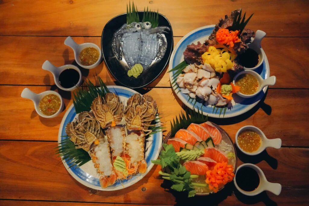 คาเฟ่สัตหีบ อาหารร้านSamaesan Marina