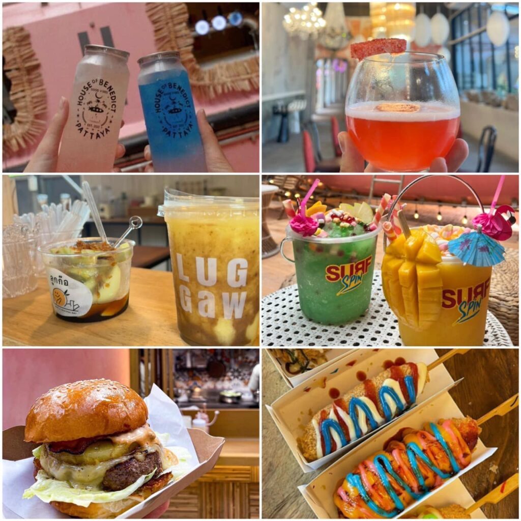อาหารร้านHouse Of Benedict คาเฟ่สัตหีบ